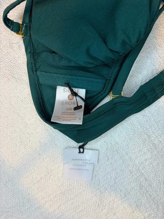 Shade & Shore Tea High Waisted Bottom Underwire Top Bikini Ser - New With tags ! - Picture 6 of 6